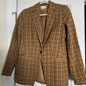 LOFT Plaid Blazer for Women